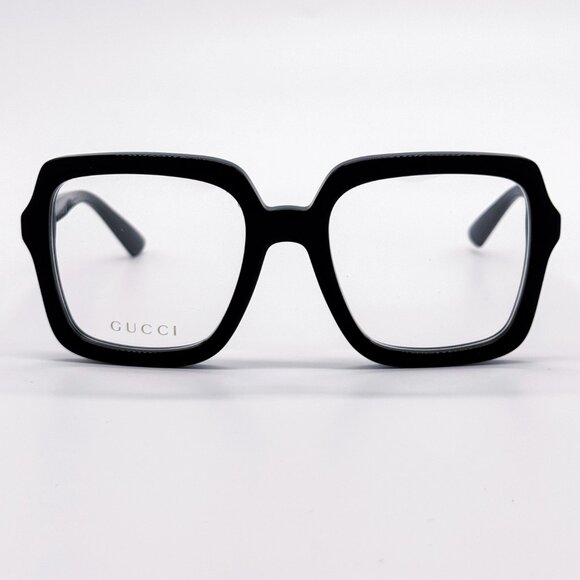NEW GUCCI GG1318O 001 BLACK SQUARE WOMEN EYEGLASSES GUCCI - Picture 4 of 12